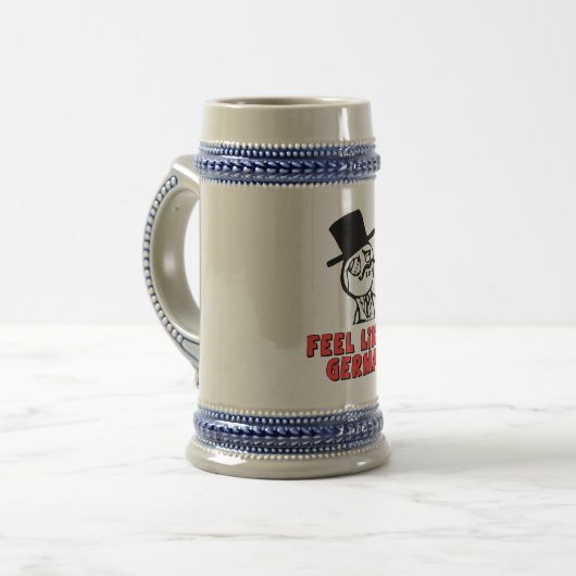 Feel Like a German Meme Beer Mug Bierpul (Voorkant links)