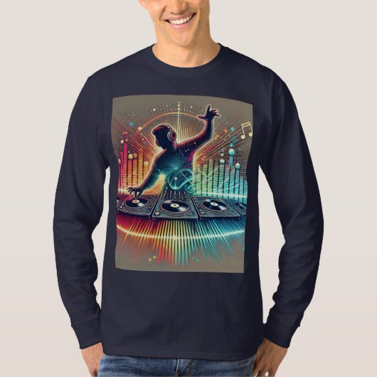 Feel the Beat - DJ Vibes T-shirt (Voorkant)