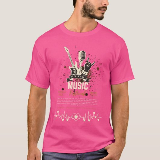 Feel the Beat - Muziekliefhebber Vibes T-shirt (Voorkant)