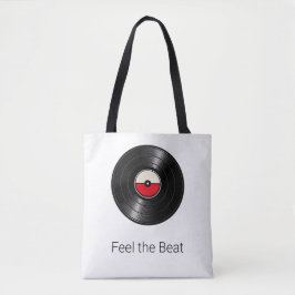 Feel the Beat Retro Vinyl Tas