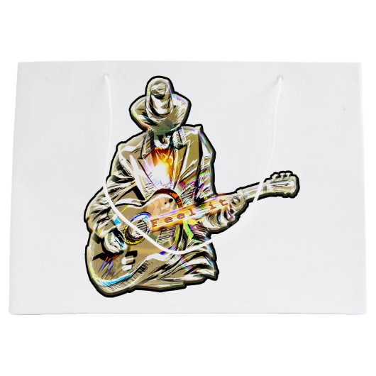 Feel the Blues - Artistiek gitaarontwerp Groot Cadeauzakje (Voorkant)
