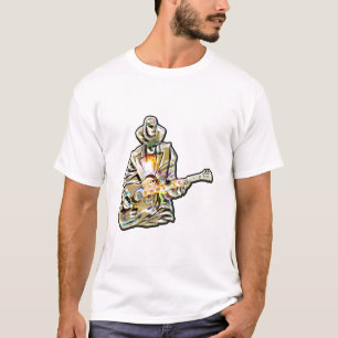 Feel the Blues - Artistiek gitaarontwerp T-shirt