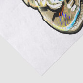 Feel the Blues - Artistiek gitaarontwerp Tissuepapier (Detail)