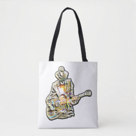 Feel the Blues - Artistiek gitaarontwerp Tote Bag