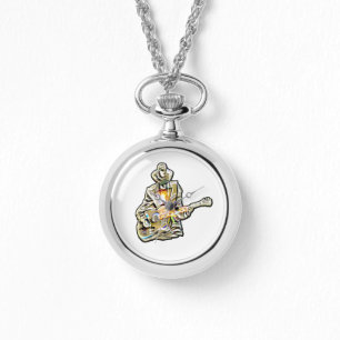 Feel the Blues - Artistieke gitaar Horloge