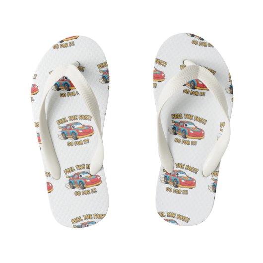 "Feel The Fast" Junior Racers-editie Kinder Teenslippers (Voetbed)