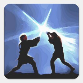 Feel the Force Vierkante Sticker