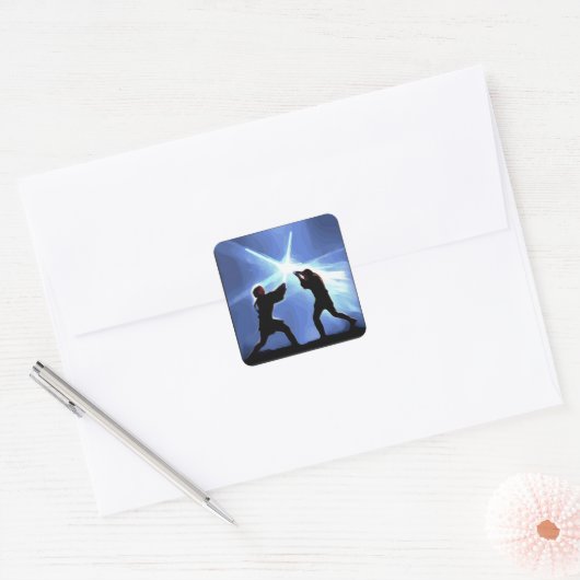 Feel the Force Vierkante Sticker (Envelop)