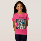 "Feel the Rain" Meisjes T-shirt (Voorkant volledig)