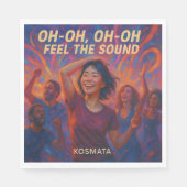 Feel the Sound - Serviette Servet (Voorkant)