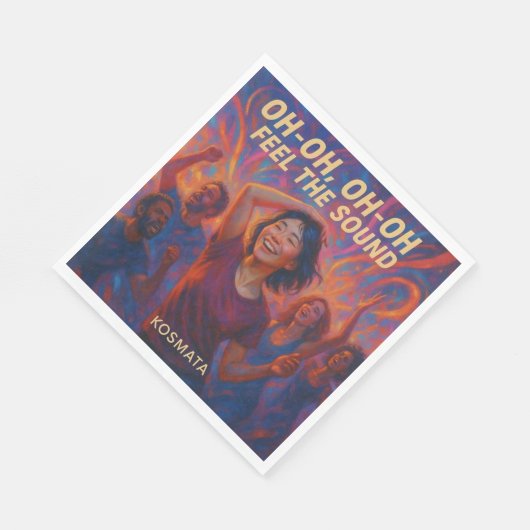 Feel the Sound - Serviette Servet (Hoek)