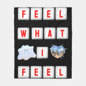 Feel What I Feel Fleece Deken (Voorkant)