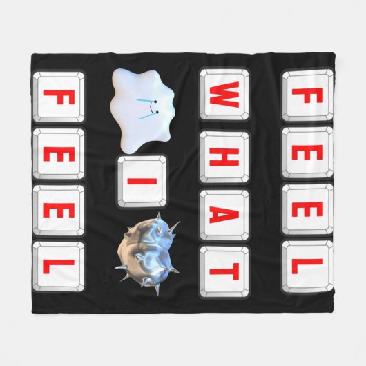Feel What I Feel Fleece Deken (Voorkant (Horizontaal))