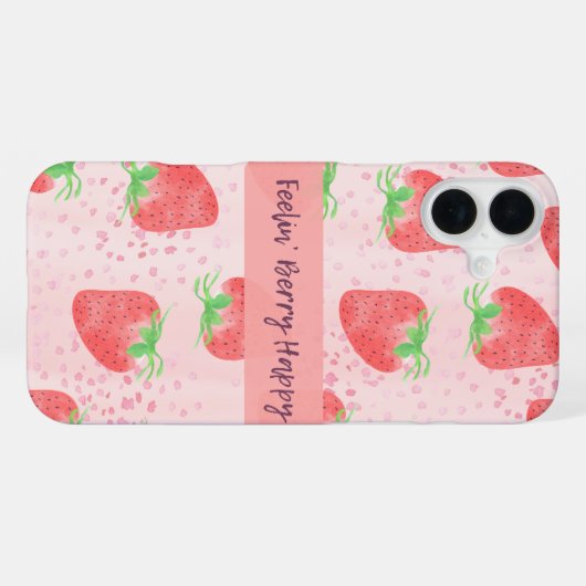 Feelin' Berry Happy iPhone Hoesje (Achterkant horizontaal)