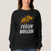 Feelin Bullish Cryptocurrency Blockchain Trader Cr Trui (Voorkant)