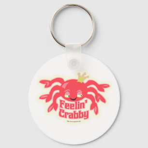 Feelin Crabby Cute Crab Sleutelhanger