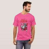 Feelin Feral Racoon T-shirt (Voorkant volledig)