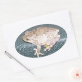 Feelin' Froggy! Ovale Sticker (Envelop)