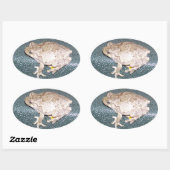 Feelin' Froggy! Ovale Sticker (Vel)