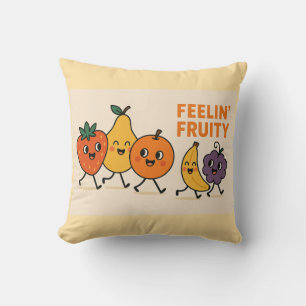 Feelin’ Fruity – Schattigee Wandelvruchten Illustr Kussen