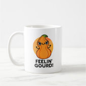 Feelin Gourd Funny Veggie Pun Koffiemok (Links)