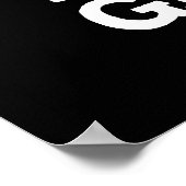 Feelin Grape Funny Fruit Pun Dark BG Poster (Hoek)