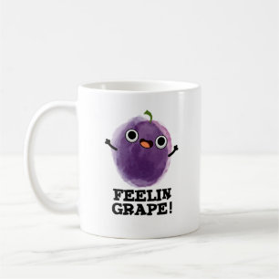 Feelin Grape Funny Fruit Pun Koffiemok