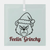 Feelin Grinchy Glas Ornament (Voorkant)