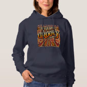 Feelin Groovy Gepersonaliseerde Retro 70s  Hoodie (Voorkant)