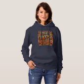 Feelin Groovy Gepersonaliseerde Retro 70s  Hoodie (Voorkant volledig)