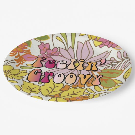 Feelin' Groovy Papieren Bordje (Gekanteld)