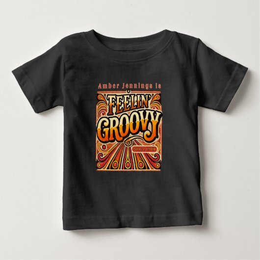 Feelin Groovy Peuter Gepersonaliseerde Retro 70s (Voorkant)
