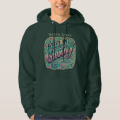 Feelin' Groovy Retro 70s Psychedelic Hoodie (Voorkant)