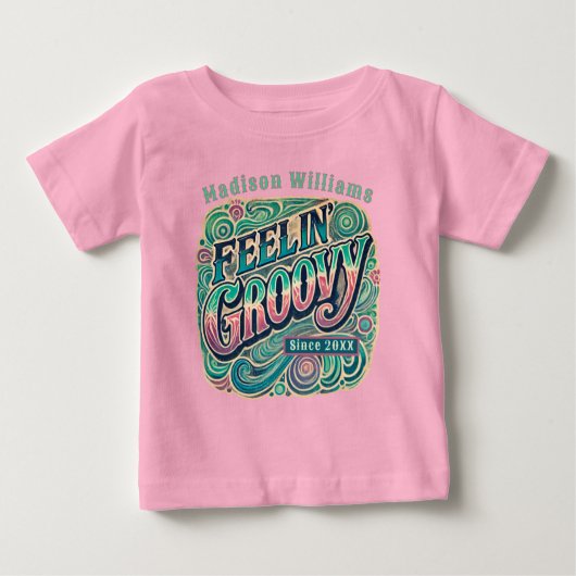 Feelin' Groovy Retro 70s Psychedelic Pink (Voorkant)