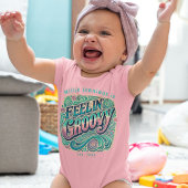 Feelin' Groovy Retro 70s Psychedelic Romper