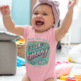 Feelin' Groovy Retro 70s Psychedelic Romper