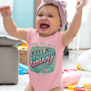 Feelin' Groovy Retro 70s Psychedelic Romper
