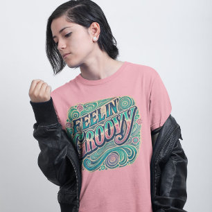 Feelin' Groovy Retro 70s  Psychedelic T-Sh Tri-Blend Shirt