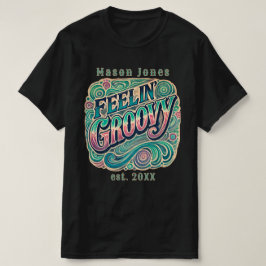 Feelin' Groovy Retro 70s Psychedelic T-shirt