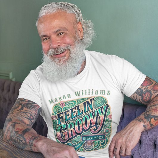 Feelin' Groovy Retro 70s  Psychedelic T-shirt