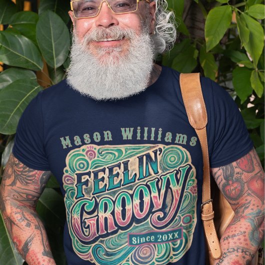 Feelin' Groovy Retro 70s Psychedelic T-shirt
