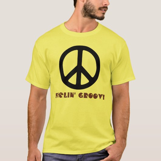 Feelin' Groovy Retro T-Shirt (Voorkant)