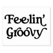 Feelin' Groovy Rubber Art Stamp Rubberstempel (Afrduk)