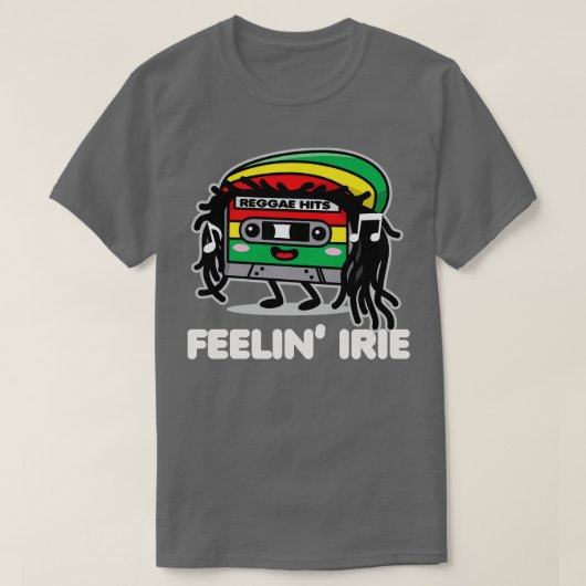 Feelin Irie Cassettebandje Kawaii Reggae T-shirt (Design voorkant)