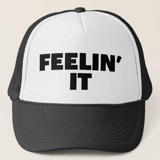 FEELIN: IT leuke slogan vrachtwagenhoed Trucker Pet (Voorkant)