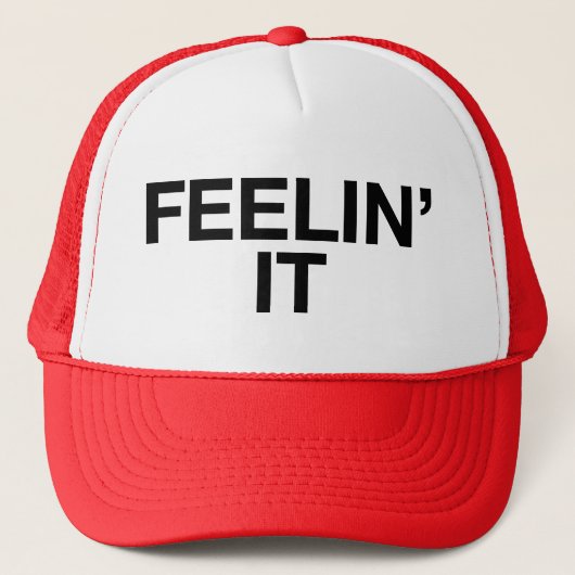 FEELIN: IT leuke slogan vrachtwagenhoed Trucker Pet (Voorkant)