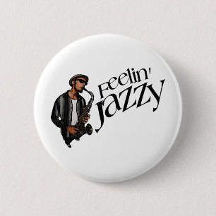 Feelin' Jazzy Ronde Button 5,7 Cm