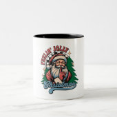 Feelin’ Jolly Christmas Sant Tweekleurige Koffiemok (Center)