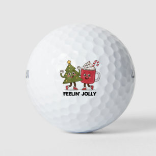 Feelin Jolly Christmas Tree Koffie Liefhebber Wint Golfballen