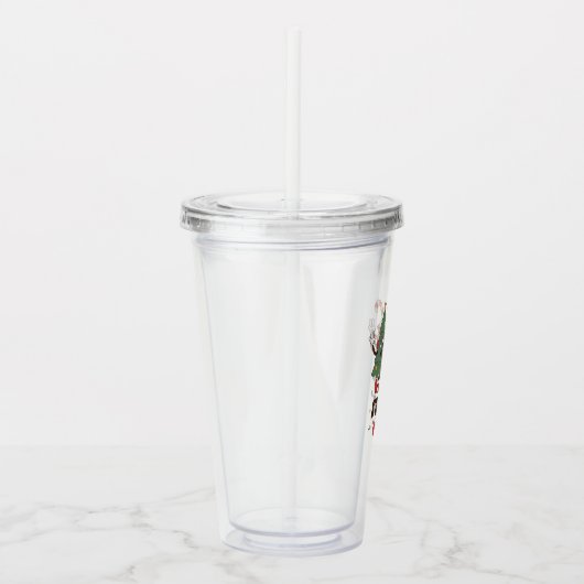 Feelin' Jolly Feestdagen met kerstmis Acryl Drinkbeker (Rechts)